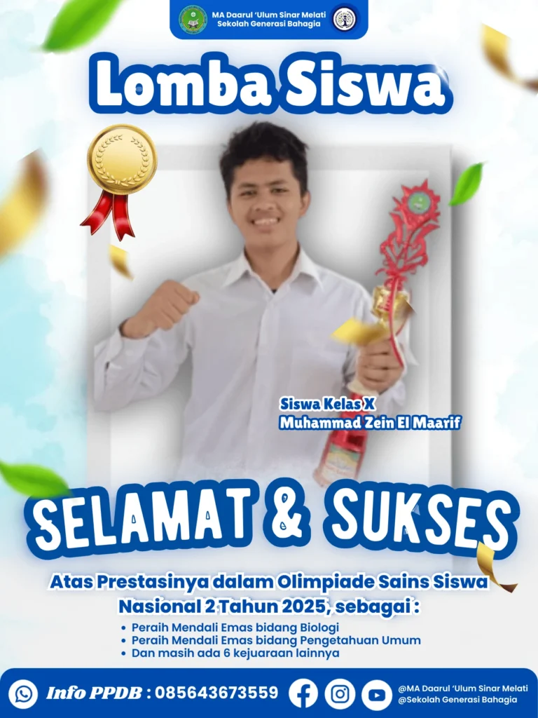 Prestasi Siswa&Guru-Medali Emas & 6 medali lainnya Lomba Siswa OSSN 2025-Zein